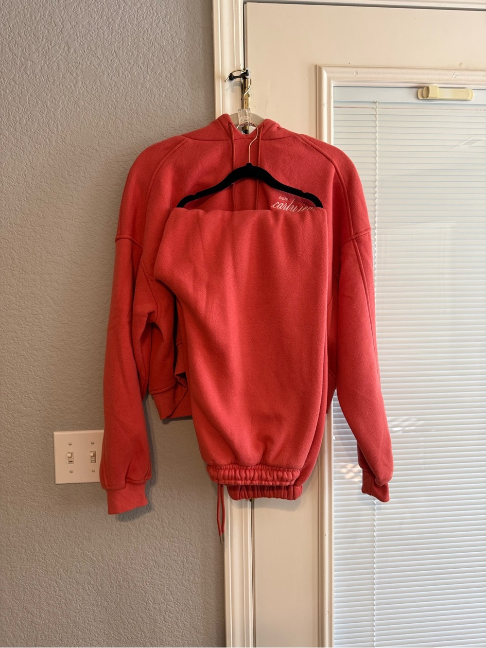 CJLA Carly Jean Mayer Jogger Set Rust Hoodie M Joggers L